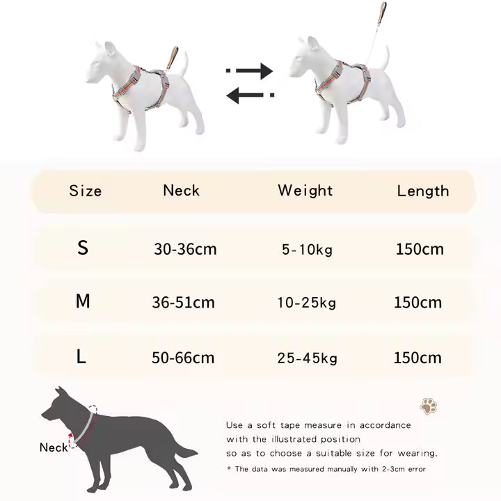 Arnés Retráctil y Reflectivo para Perros