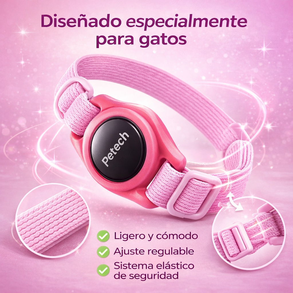 Rastreador para Gatos + Collar