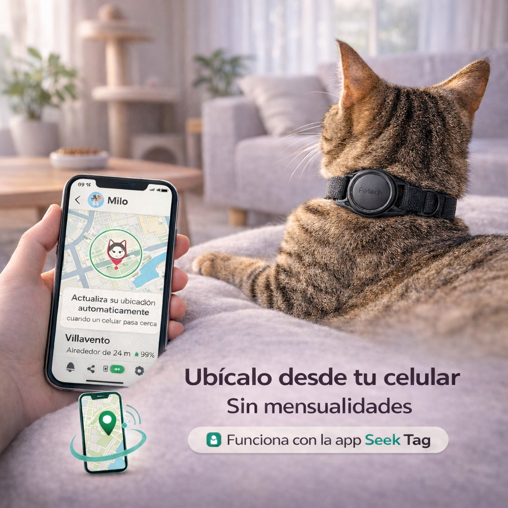 Rastreador para Gatos + Collar