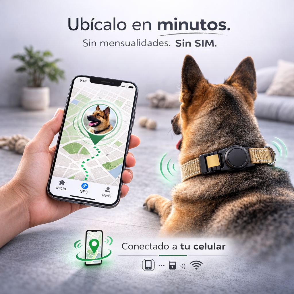 Rastreador para Perros + Collar